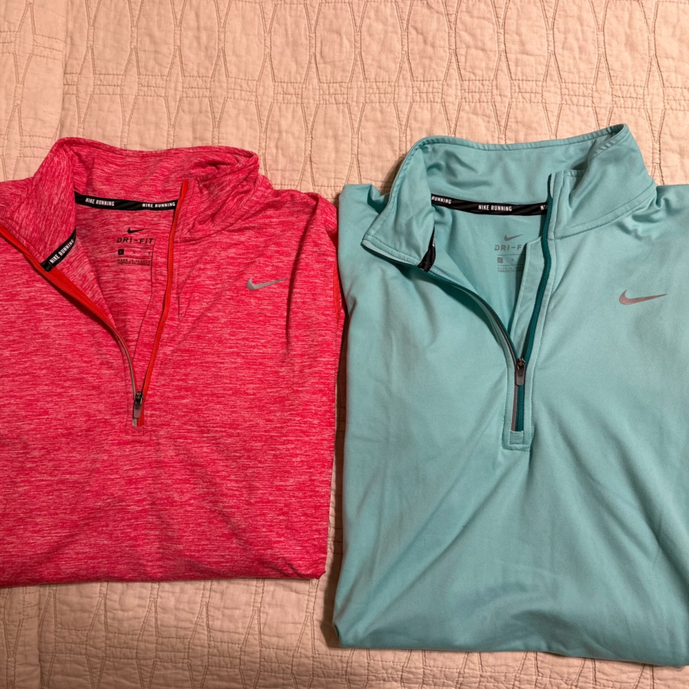 Nike Running Q-Zip Pullover, Lot of 2, Size L
